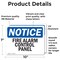 Signmission Fire Alarm Control Panel, 10 in W x Rectangle, Vinyl Decal OS-2PACK-NS-D-710-L-12521 - alternate 5